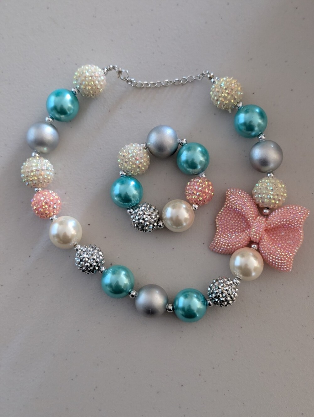 Girls Adorable Necklace And Bracelet Set